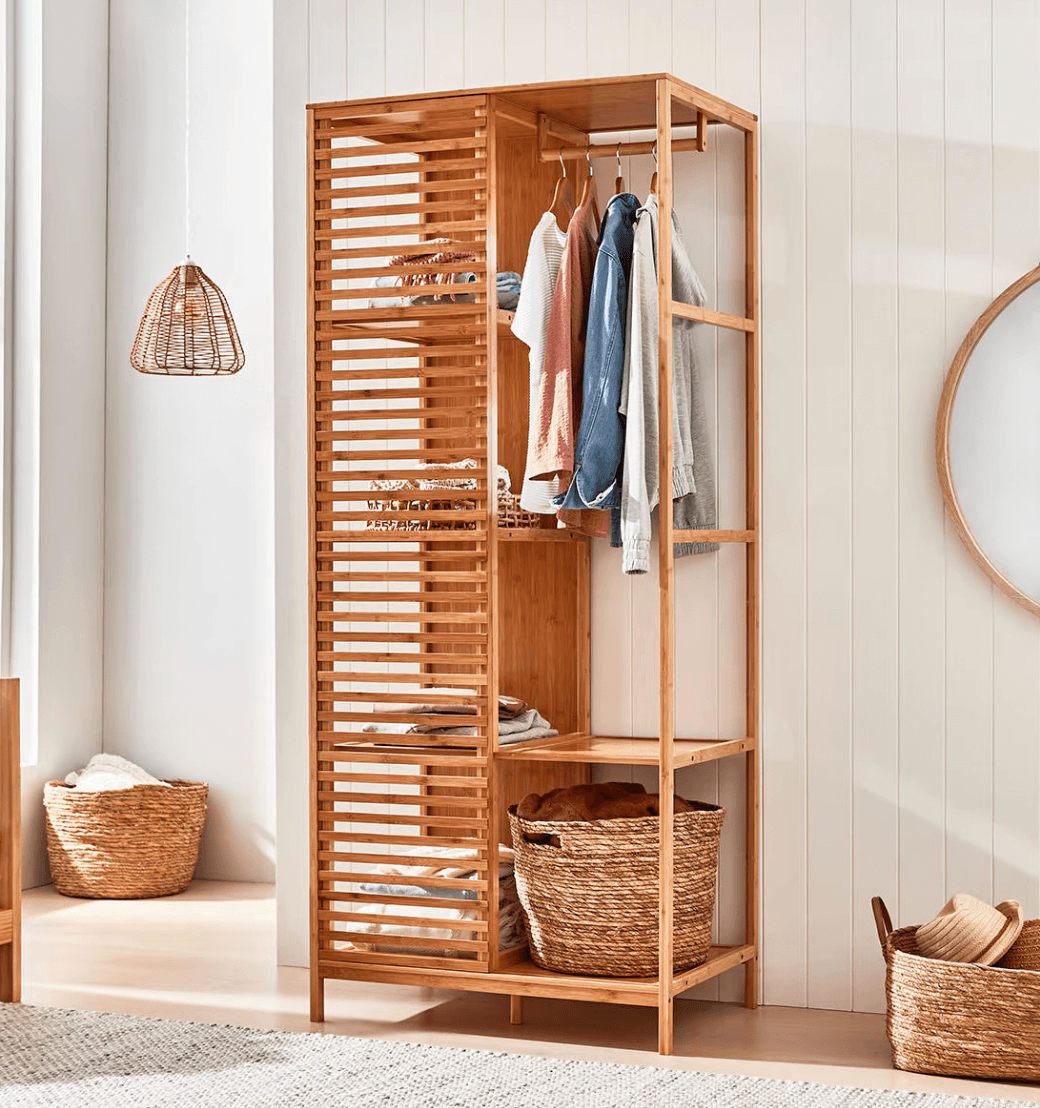 Kmart bamboo hot sale wardrobe